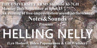 Sheffield: Notes &amp; Sounds 26 09 2022