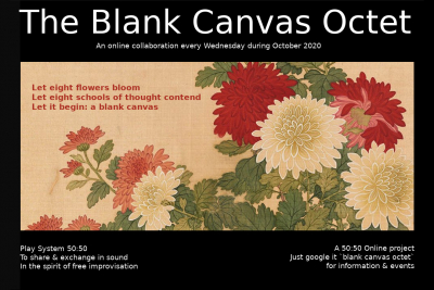 50:50 Online project present The Blank Canvas Octet Live on Zoom November 2020