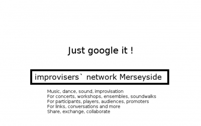 Just Google it - Improvisers networks Merseyside