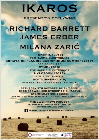 Ikaros present Richard Barrett, James Erber and Milana Zaric 06.10.2019