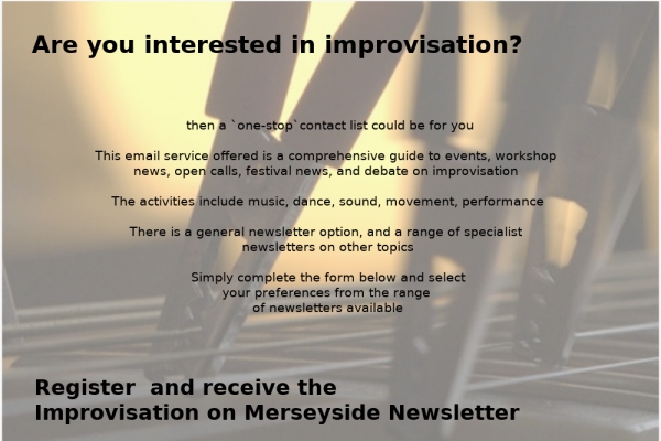 Improvisation on Merseyside newsletter