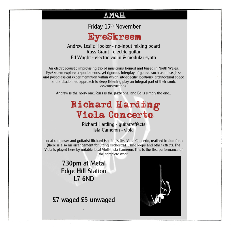Liverpool: AMQH presents two acts on 15.11.2024