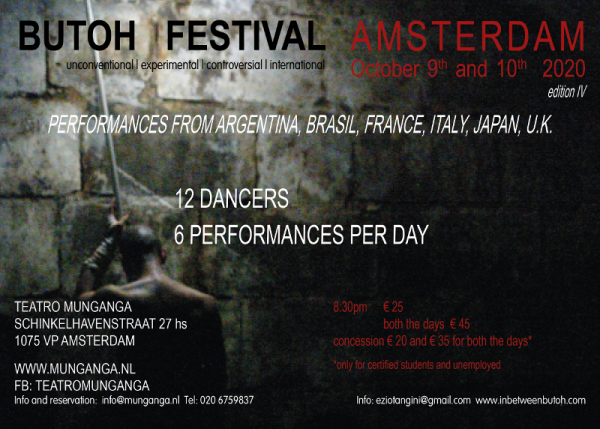 Butoh Festival Amsterdam 09-10.10.2020