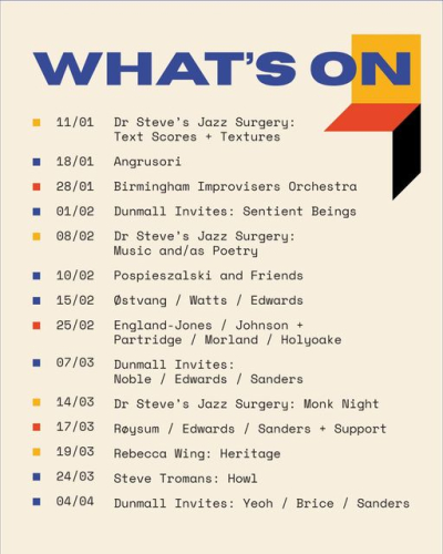 Birmingham - What&#039;s on at Fizzle - TDE January 2024