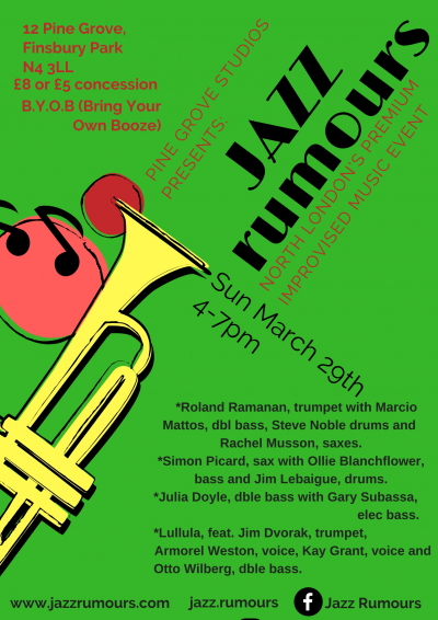 London Jazz Rumours 29.03.2020 Cancelled Covid-19