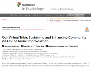 Our Virtual Tribe: Sustaining and Enhancing Community via Online Music Improvisation
