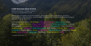 France: CAMP Mountain Music Festival September 2019