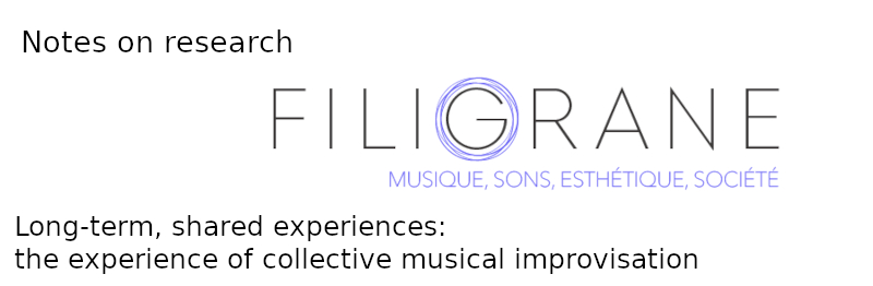 Long-term, shared experiences: the experience of collective musical improvisation
