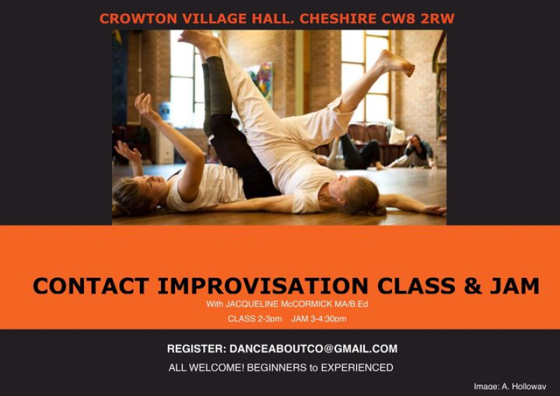 Cheshire: Crowton Contact Improvisation class &amp; jam 29.09.2024