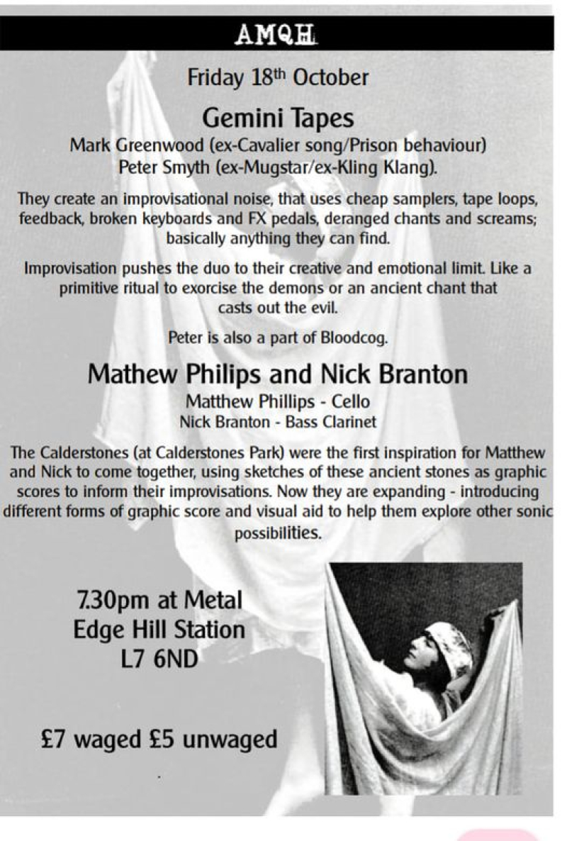 Liverpool: AMQH presents two acts on 18.10.2024