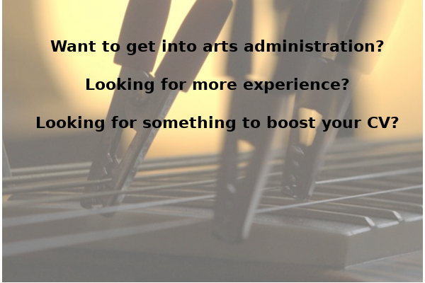 Want to get into arts administration?